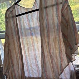 Altar'd State Multicolor Striped Kimono Top